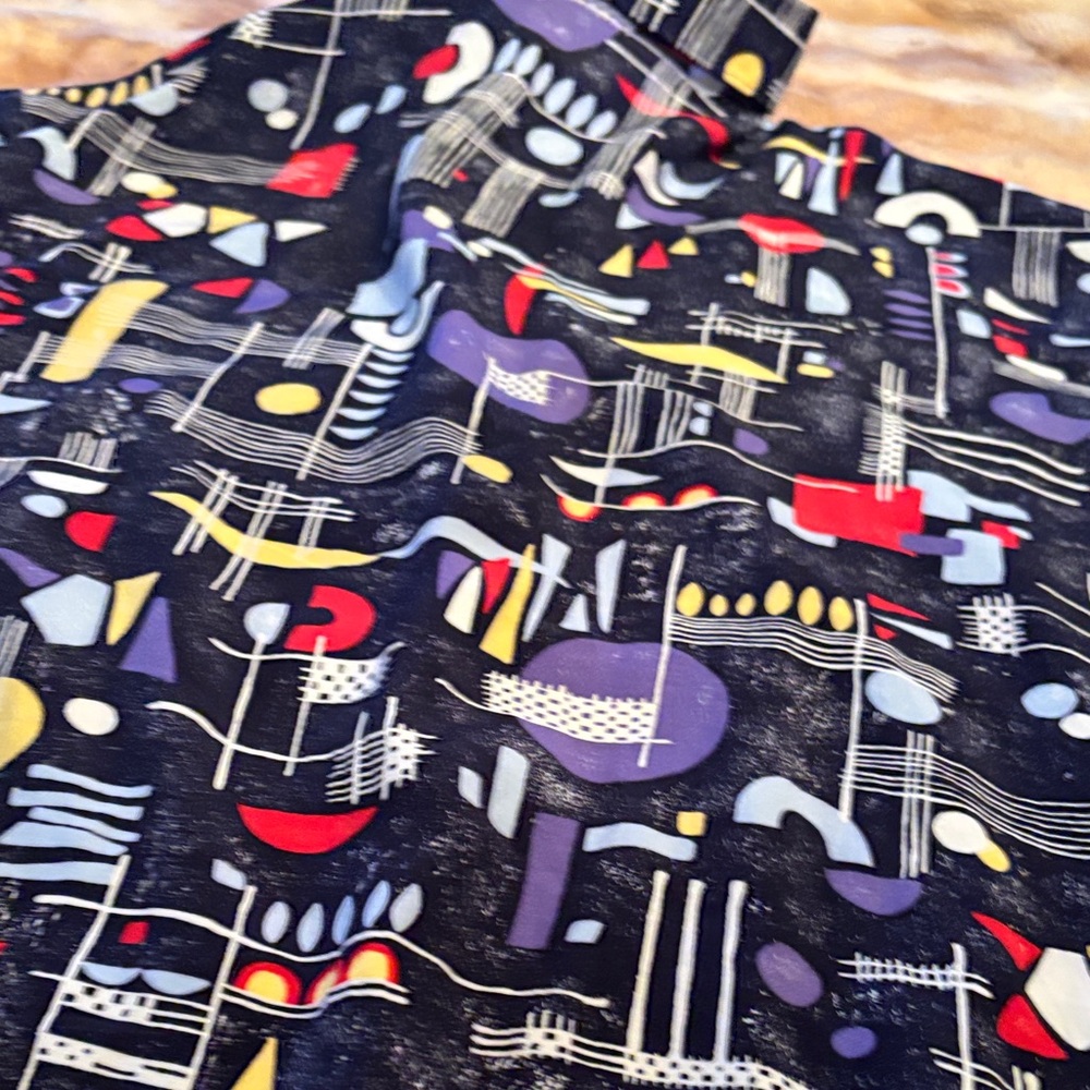 Vintage Alan Stuart Abstract Patterned Casual Shi… - image 7